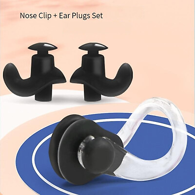 #ad #ad Silicone Waterproof Nose Clip Ear Plugs Prevent Nasal Water Swimming Accessories