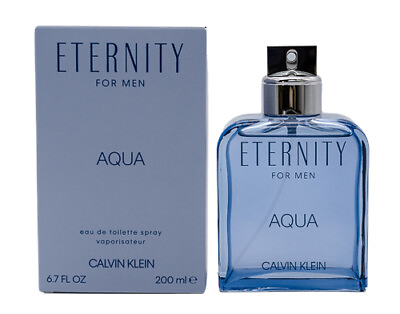 #ad Eternity Aqua by Calvin Klein 6.7 oz EDT Cologne for Men New In Box