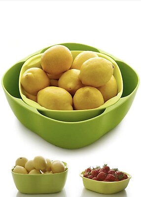 HOME ABOVE Two Bowls Can Be Use Separately Perfect For Fruits Candies Nuts