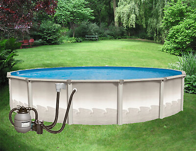#ad 18#x27; x 52quot; Above Ground Pool Package w Liner Filter System Skimmer Espirit II