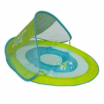 #ad #ad SwimWays Inflatable Infant Baby Spring Swimming Pool Float Canopy 9 24 Month GRN