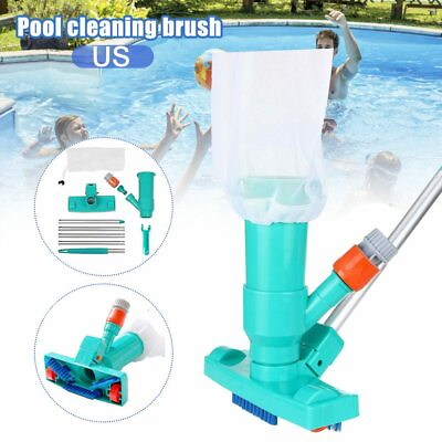 Portable Swimming Pool Vacuum Head Cleaner Brush Cleaning Tool Spa Suction