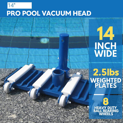 #ad #ad Pool Vacuum Head 14quot; Weighted Swimming Pool Vacuum Head with Bottom amp; Side Bru