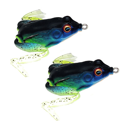 #ad Reaction Tackle Swimming Legs 2.25 Hollow Body Frogs 2 Pack