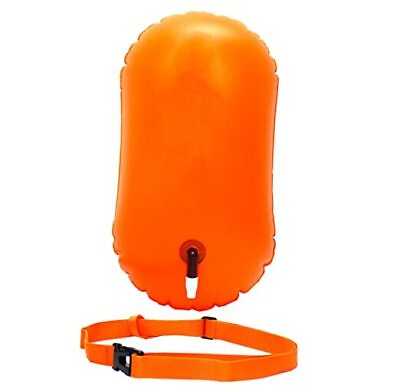 #ad Swim Buoy Open Water Swimming Life Saving Drift Bag Orange No Storage Space