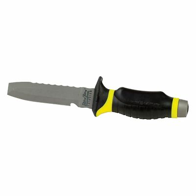 #ad Underwater Kinetics Blue Tang Titanium Dive Knife Blunt Tip Yellow