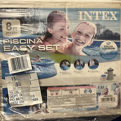 #ad Intex 8 Ft X 24 In Easy Set Above Ground Swimming Pool 28107EH