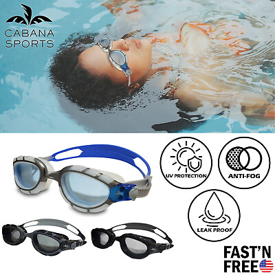 #ad Swimming Goggles Comfortable Adult Anti Fog UV Protection Swim Glasses
