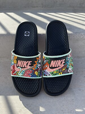 #ad Nike Custom Slides “Doodle World”