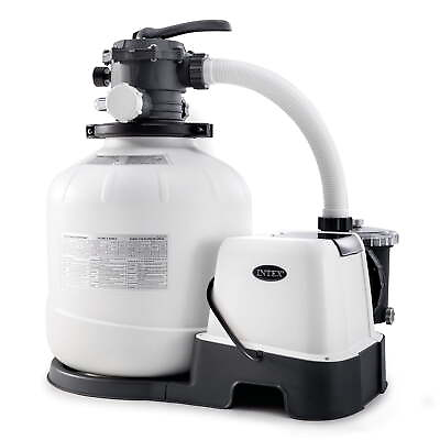 Intex 2150 GPH 16quot; Krystal Clear Saltwater System and Sand Filter Pump