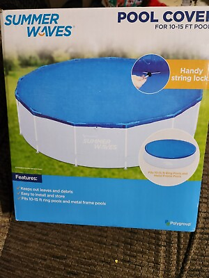 #ad Summer Waves Swimming Pool Cover for 10 15ft Pools Keep It Clean Handy Lock