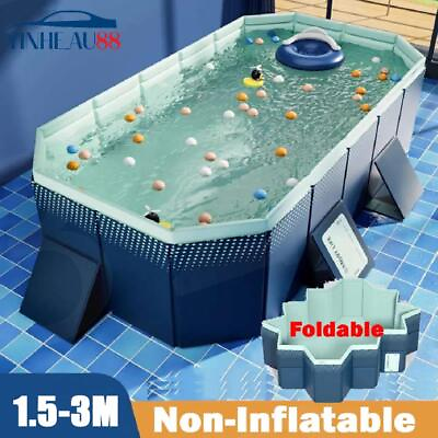 #ad #ad Foldable Large Rectangular Above Ground Outdoor Swimming Pool Adult Kiddie Pool