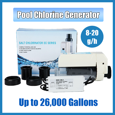 #ad 26k gal Salt Chlorine Generator Chlorine Production 8 20g h CL For Swimming Pool