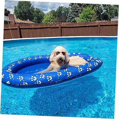 #ad Dog Pool Float Inflatable Dog Floats for Pool Dog Floaties Swimming Pool Blue