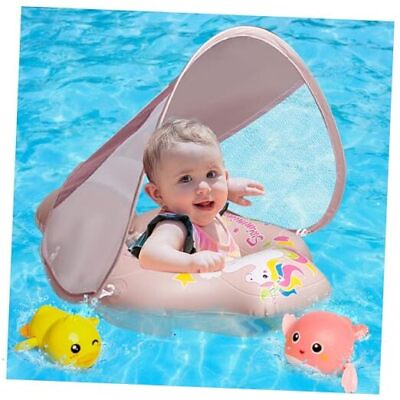 #ad Baby Swimming Pool Float with Removable UPF 50 UV Sun Protection Large Pink