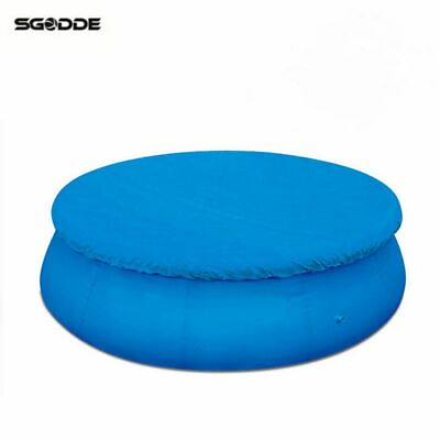 #ad Cover Inflatable Swimming Pool Simple PVC Cover Blue Round Durable UV Resistant