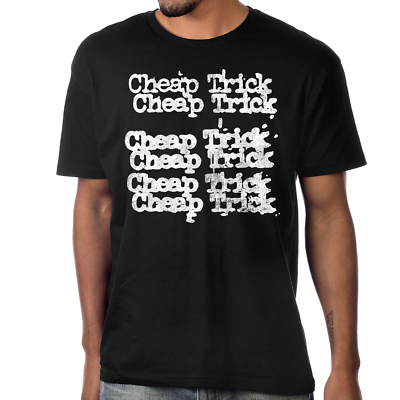Hot Cheap Trick Stacked Logo T Shirt Short Sleeve Black S 234XL Unisex BC1959
