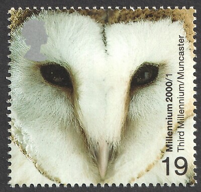 #ad 2000 19p Barn Owl Millennium Above and Beyond UM. SG 2125