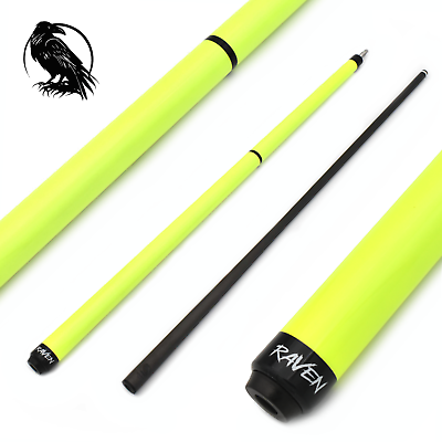 #ad Carbon Fiber pool cue RAVEN R10 Yellow 12.4 or 11.8 Radial Joint Soft Tip