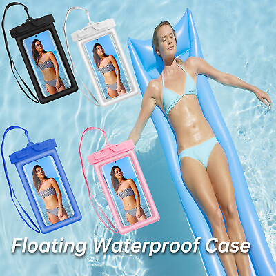 Floating Waterproof Dry Bag Pouch Case Cover Swimming Underwater For Cell Phone
