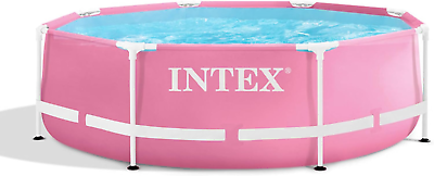 #ad Intex 28290EH 8 Feet by 30 Inches Easy to Assemble Large round Metal Frame above