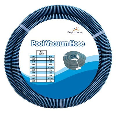 #ad SWIMMING POOL VACUUM HOSE 45FT 1.5 HEAVY DUTY Spiral Wound NOT BLOW MOLDED