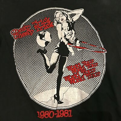 Vintage CHEAP TRICK 1980 Tour Black Unisex Cotton T Shirt S 4XL ZC1253