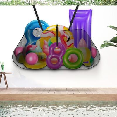 #ad 2 Pcs Pool Floats Storage Bag Outdoor Toy Storage Foldable Swimming Pool Stor...