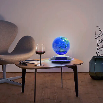 Magnetic Levitating Floating Globe World Map LED Light Night Lamp Home Decor