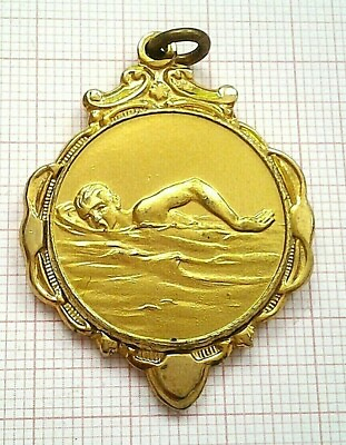 #ad VINTAGE SWIMMING SMALL MEDAL