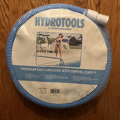 #ad New SWIMLINE HYDROTOOLS Swimming Pool Vacuum Hose Kink Resistant 1.25#x27;#x27; X 21#x27;