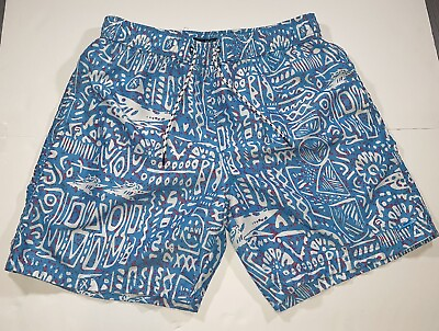 #ad #ad Mens Maui And Sons Swim Board Shorts Blue Drawstring Mens Large