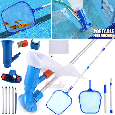 Small Swimming Pool Hot Spring Pool Fountain Vacuum Net Portable Cleaner Tool