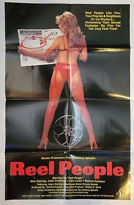 #ad Reel People John Leslie 41x27 X Rated Vintage Poster FAST SHIP FROM USA