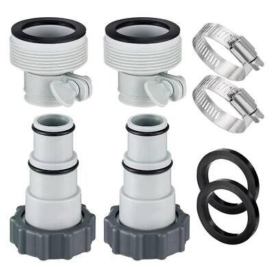 #ad Enhance Your For Intex Pool Set with Hose Adapter Convert Hoses Effortlessly
