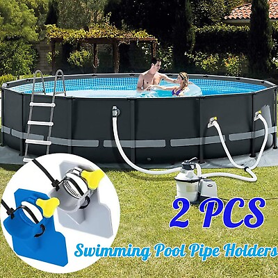 #ad #ad 2PCS Swimming Pool Pipe Holders Above Ground Pool Accessories Pool Accessories