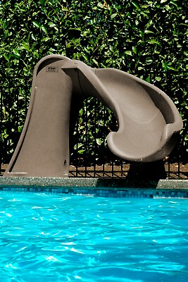 #ad #ad Cyclone In Ground Pool Slide Taupe