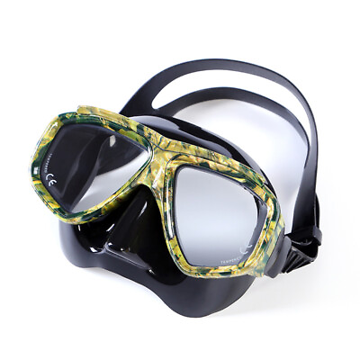 Dive Mask Swimming Underwater Diving Goggles For Glass Anti Fog Green