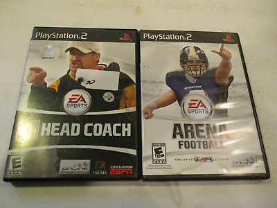 #ad Head Coach amp; Arena Football Ps2 Used in Good Condition With Manual Free Shipping