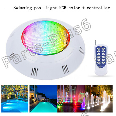 #ad AC 12V 35W Swimming Pool Light LED Spa Underwater Light RGB IP68 Lamp Waterproof