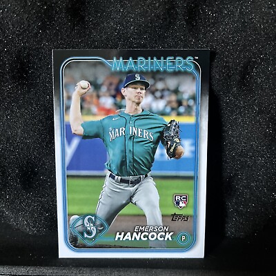 #ad Emerson Hancock 2024 Topps Series 1 Rookie Card RC #39 Seattle Mariners