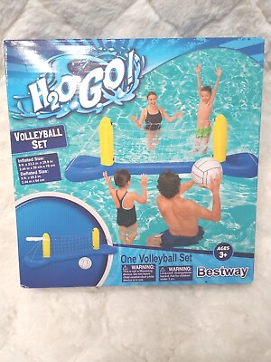 #ad POOL TOY NEW Bestway H2O to Go Floating Volleyball Set swimming fun ages 3 FUN