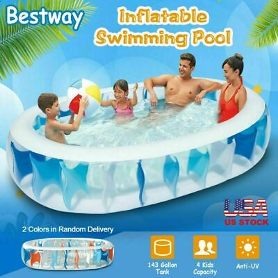 #ad Outdoor Above Ground Inflatable Swimming Pool Garden Summer Adult amp; Kiddie Pools