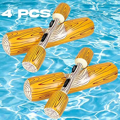 Battle Log Rafts Inflatable Swimming Pool Float Toys Water Games for Adults Kids