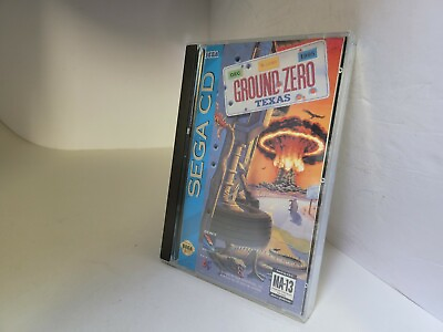 #ad MINT Never Used Ground Zero Texas for Sega CD #J23