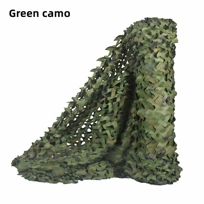 #ad CAMO NET MILITARY ISSUE WOODLAND CAMOUFLAGE MESH VEIL NETTING DEER BLIND