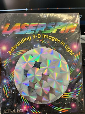 #ad Vintage LASERSPIN Disc Astounding 3 D Images in Light by Astral 1995 NEW