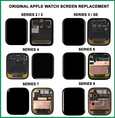 Original Apple Watch OLED LCD Touch Screen Replacement Series 1 2 3 4 5 SE 6 7 8
