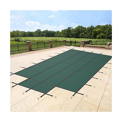 #ad Pool Safety Cover Fits for Rectangle Inground Safety Pool Cover PP Green Mesh...