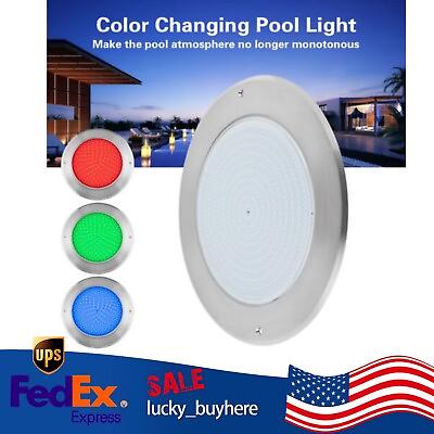 #ad Led Swimming Pool Light Dc 12v Multi color Spa Rgb Lamp W Controller